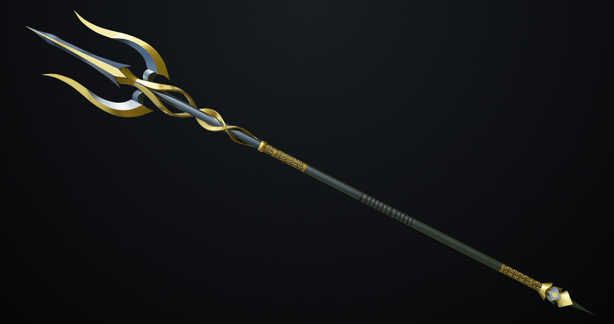 Fantasy Trident 02 URP HDRP Textures