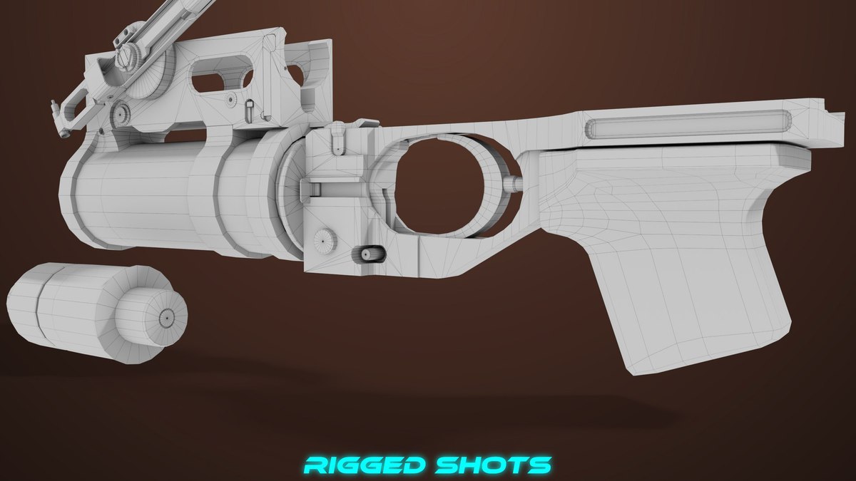 AKMS Light Machine Gun 10 URP HDRP Textures