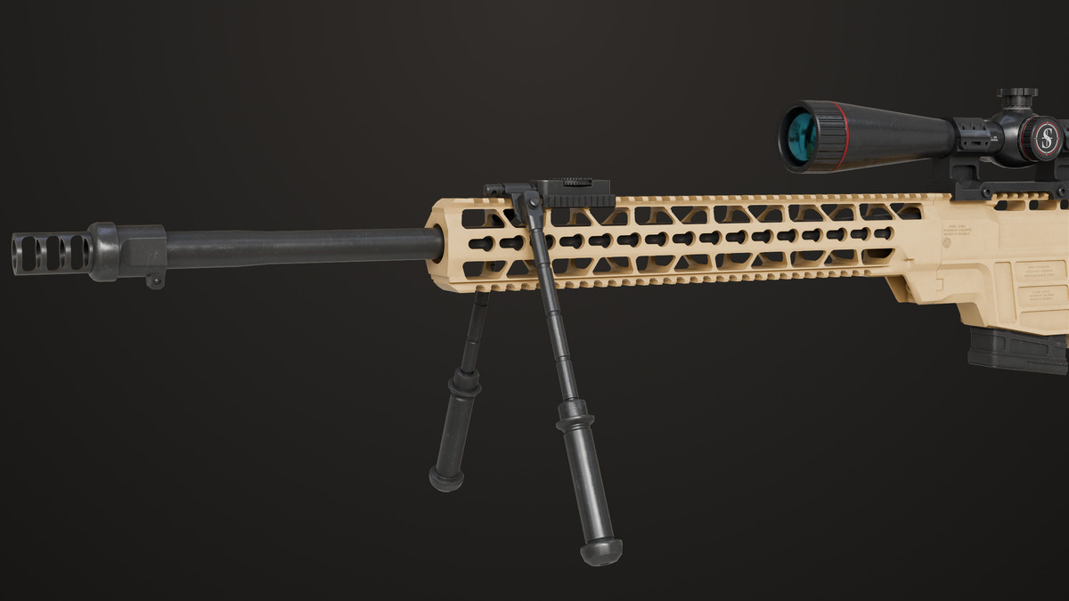 Sniper Rifle 04 Sandal URP HDRP Textures