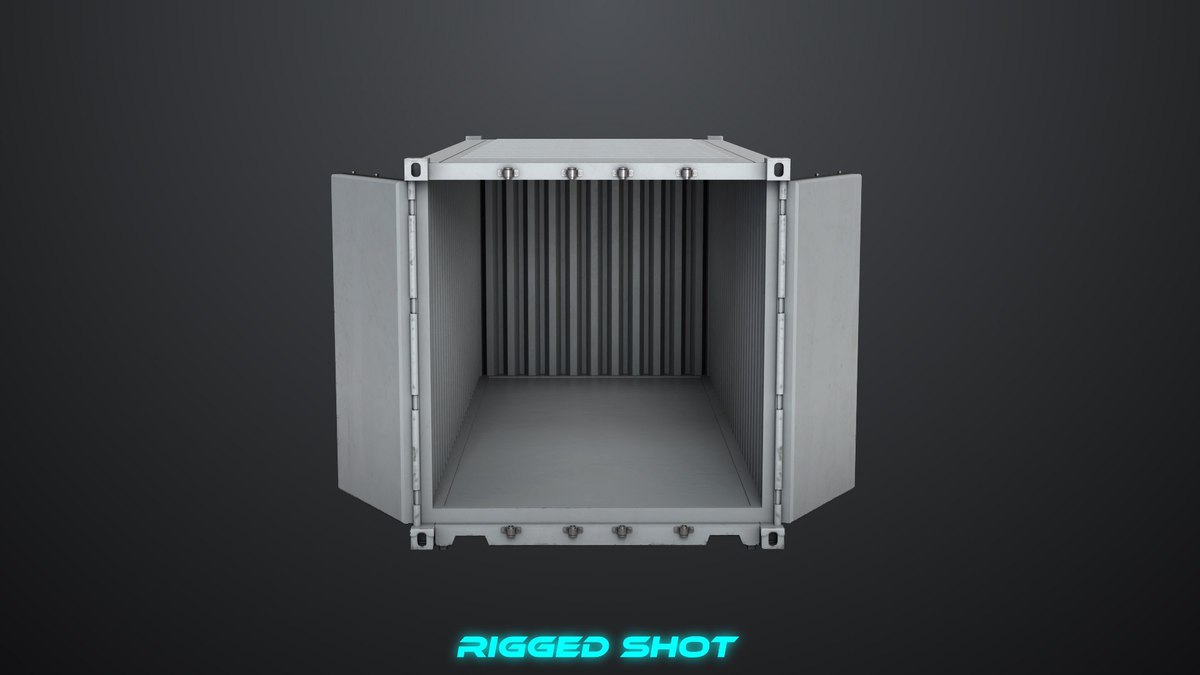 5 Cargo Container 20ft Single Mat URP HDRP Textures