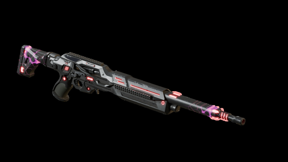 Sci-Fi Weapons - Neon SciFi Sniper Rifles with 5 Skins per Weapon