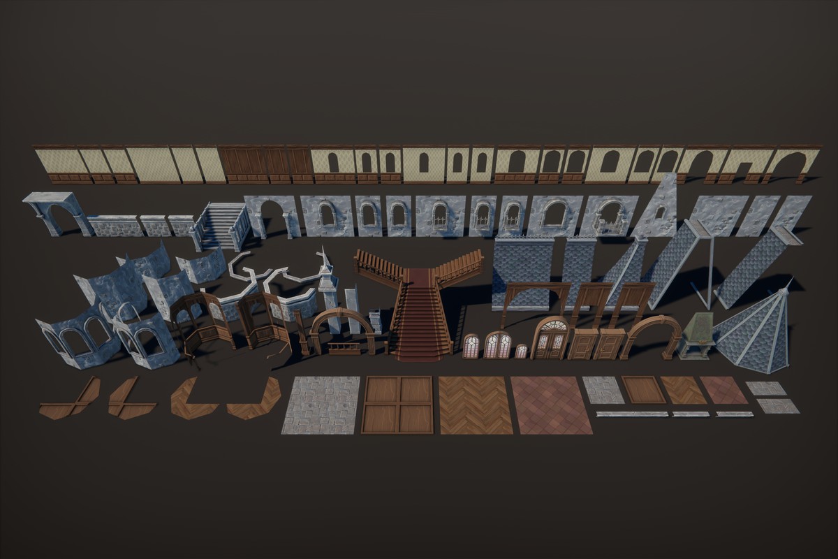 Stylized Victorian Mansion