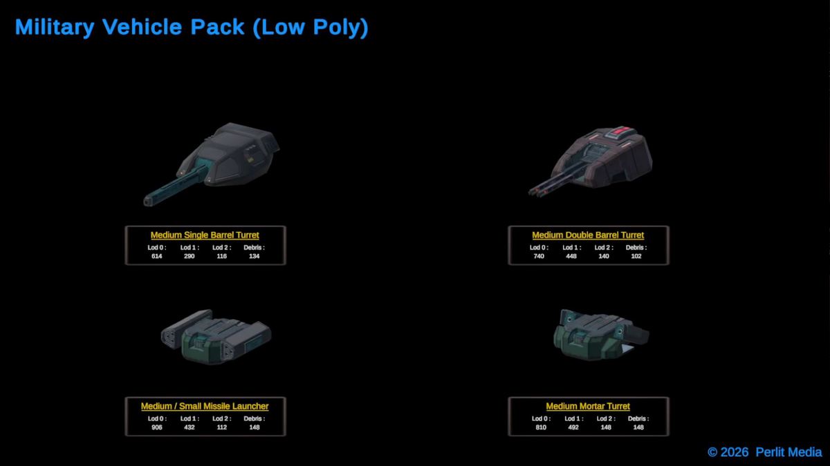 3D Military Vehicle Pack (LowPoly)