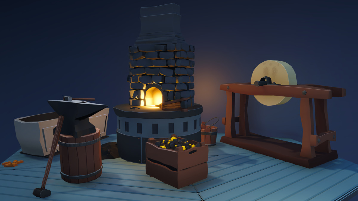 Stylized Stylized Blacksmith Props Pack