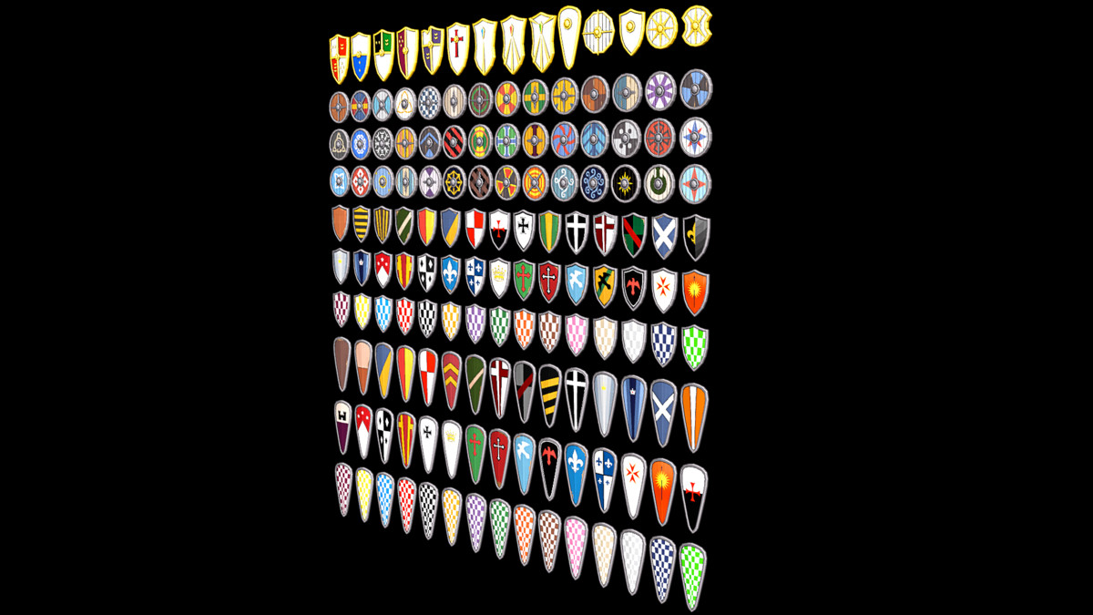 3D Game Kit-Medieval Shield Pack