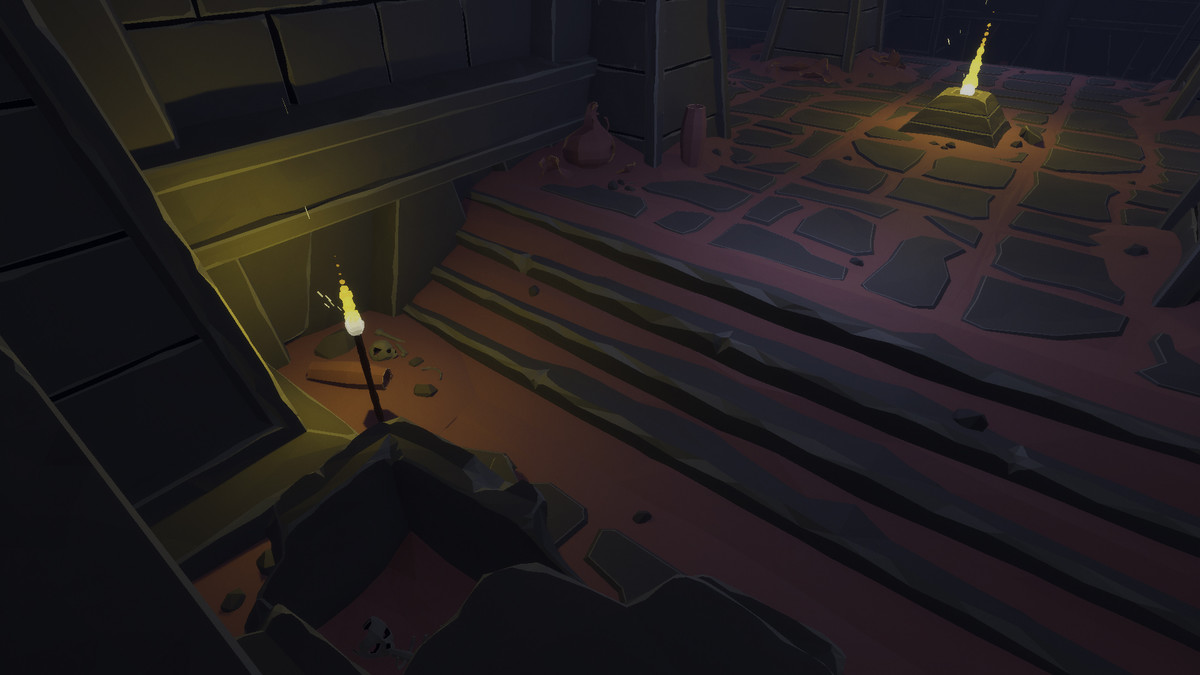 Low Poly Style Desert Dungeon