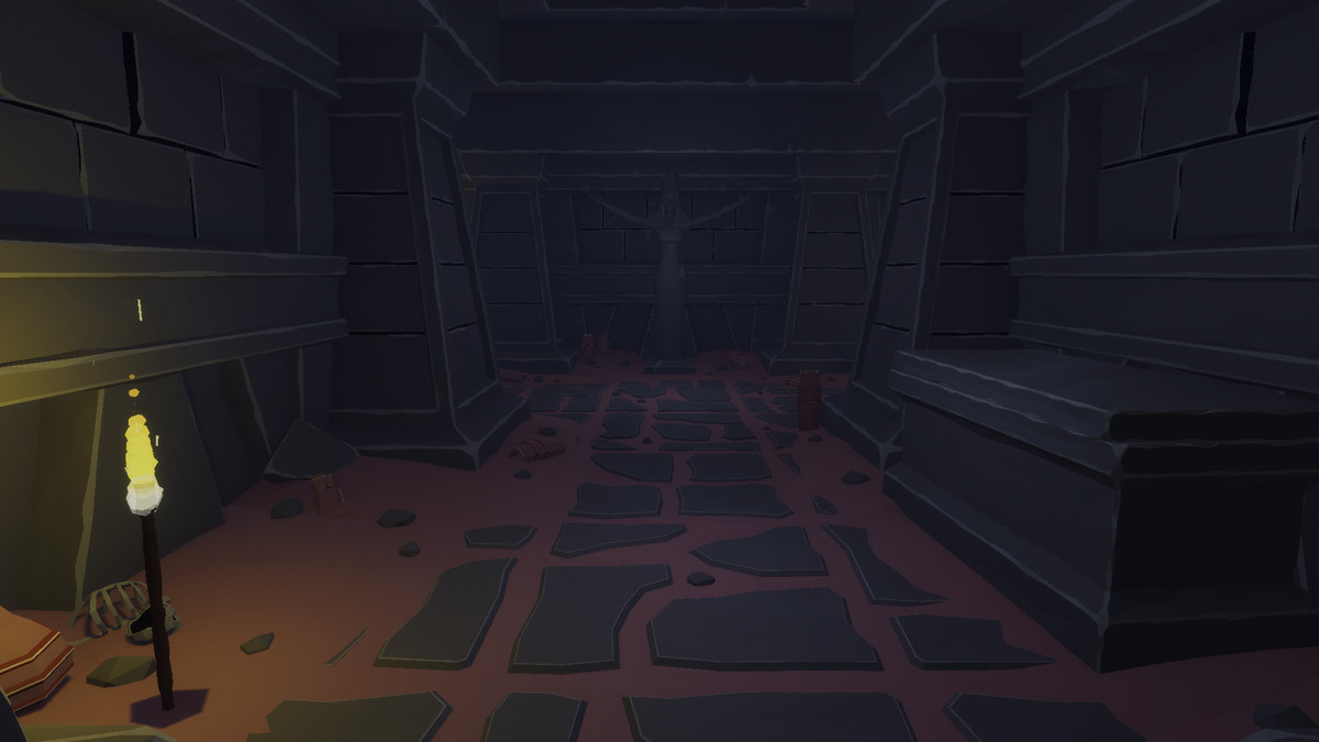 Low Poly Style Desert Dungeon