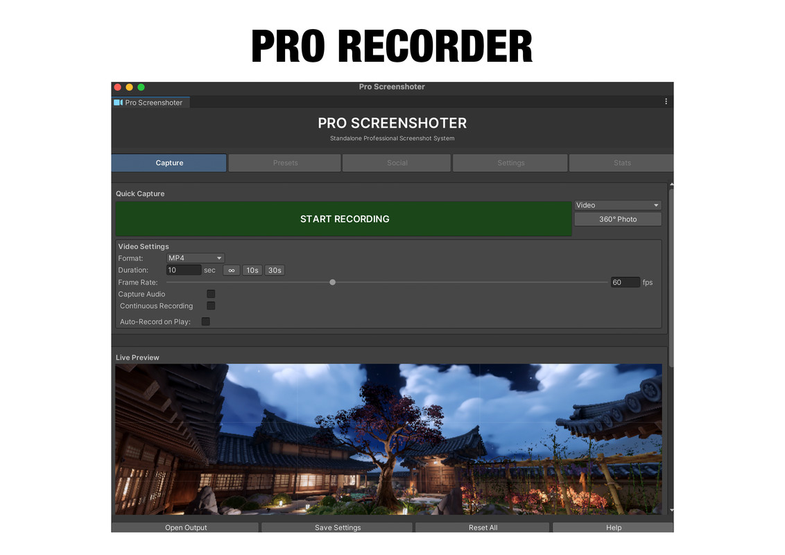 Pro Recorder - Professional Screenshot & Video Capture System