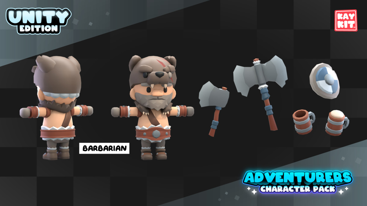 KayKit - Adventurers Character Pack (for Unity)