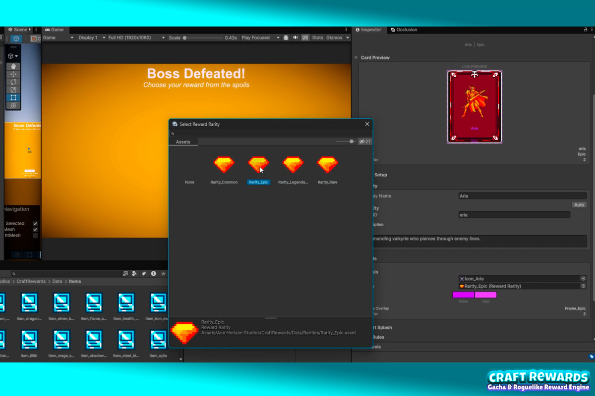 CraftRewards: Gacha & Roguelike Reward Engine