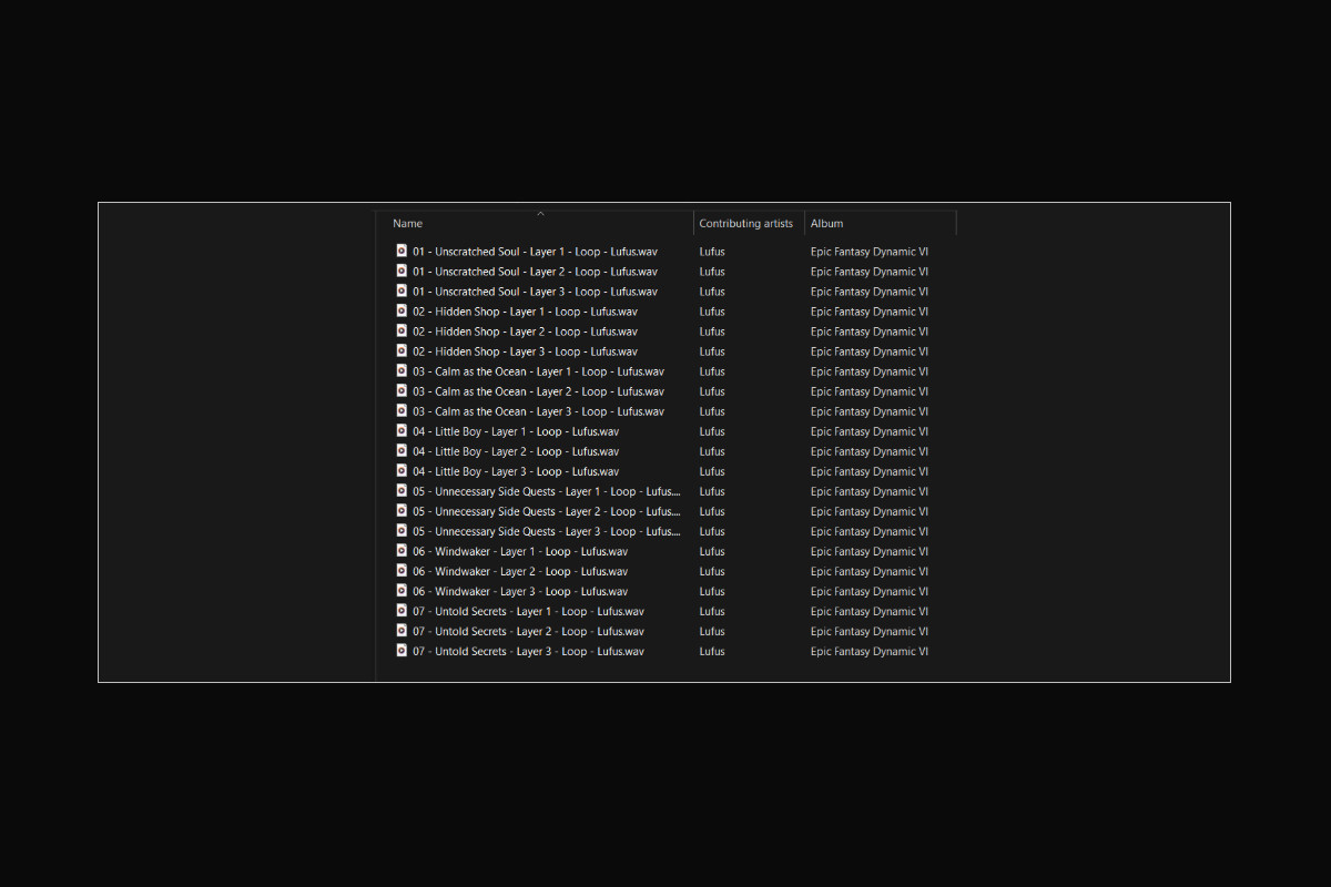 Epic Fantasy Dynamic VI - Game Music Pack - Orchestral, RPG, Emotional BGM