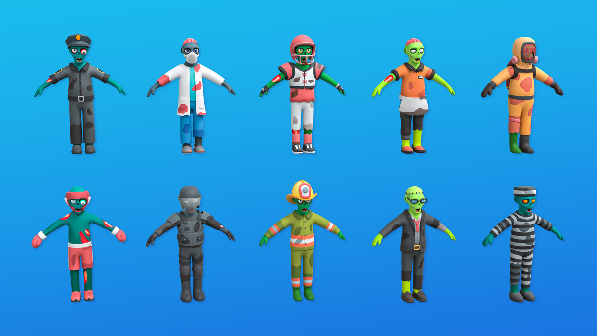 Zombies – Modular Animated Character Pack