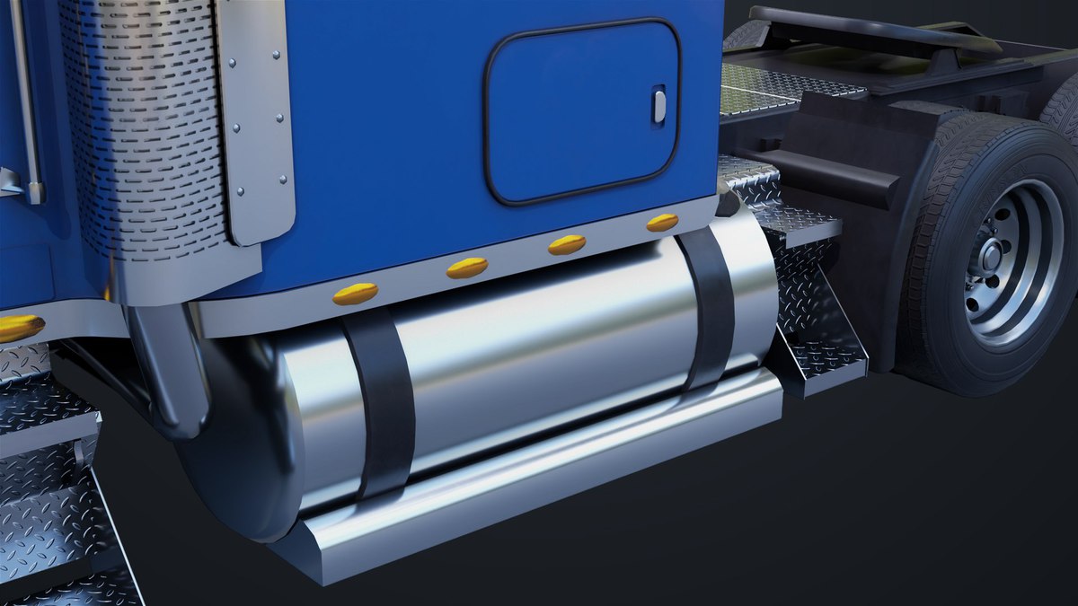 Heavy Truck Chassis 07 Blue and Green URP HDRP Textures