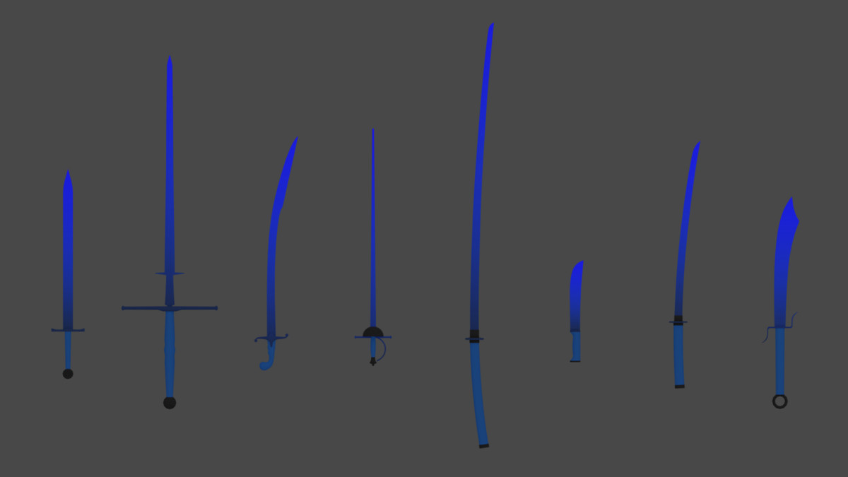 BIG Stylized Sword Low-Poly pack (Mobile Ready)