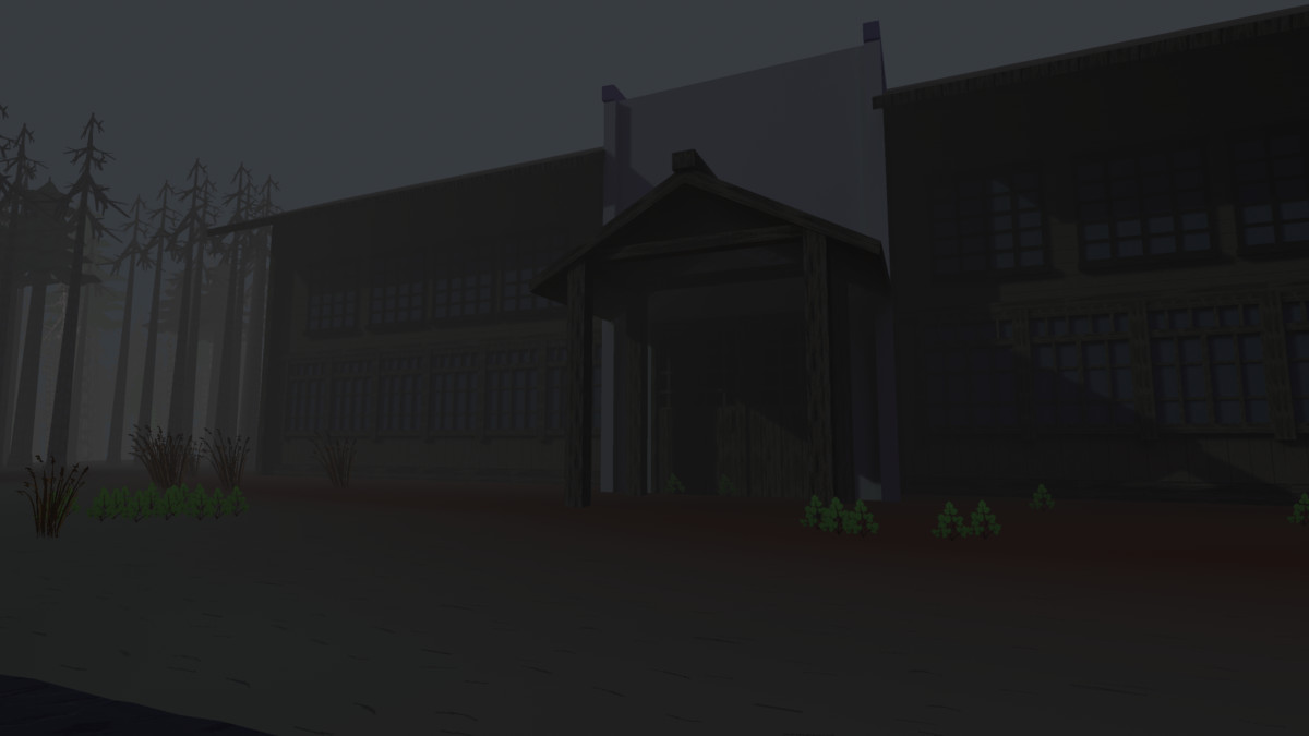 pixel horror abandoned rural school(Modular)