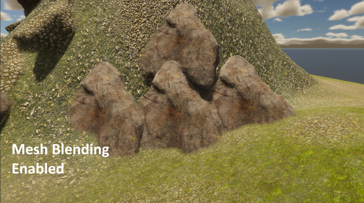 Mesh Blending Effect