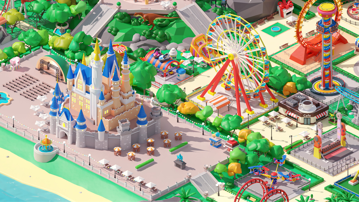 Amusement Park - Low Poly 3D Models Pack