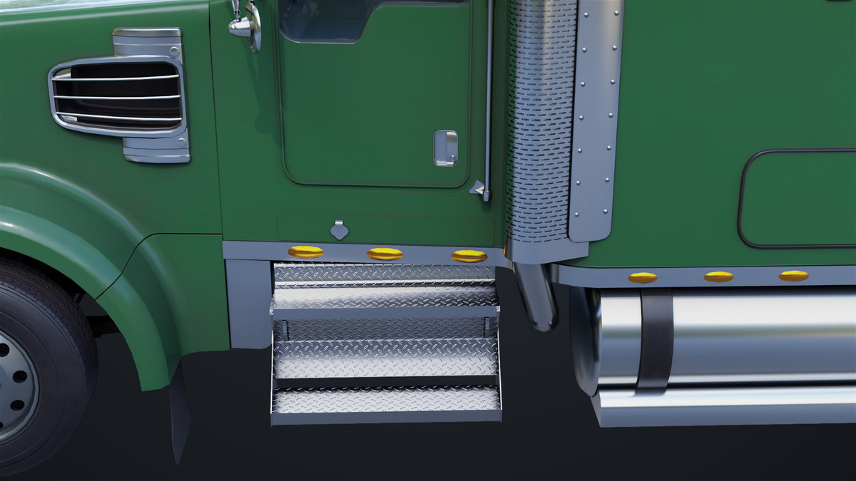Heavy Truck Chassis 07 Green URP HDRP Textures