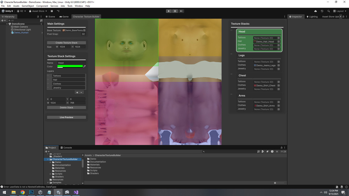 Character Texture Builder