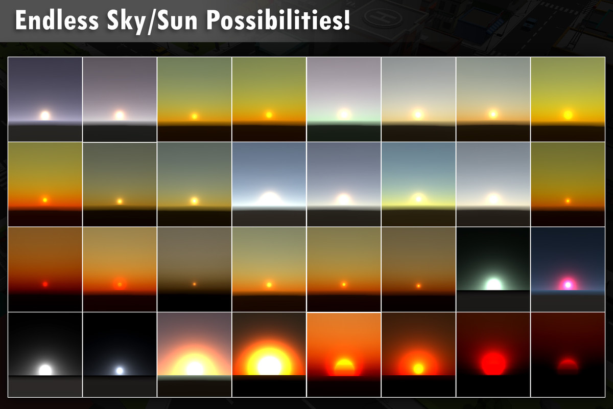 Advanced, Lightweight Day–Night & Seasonal Sky System