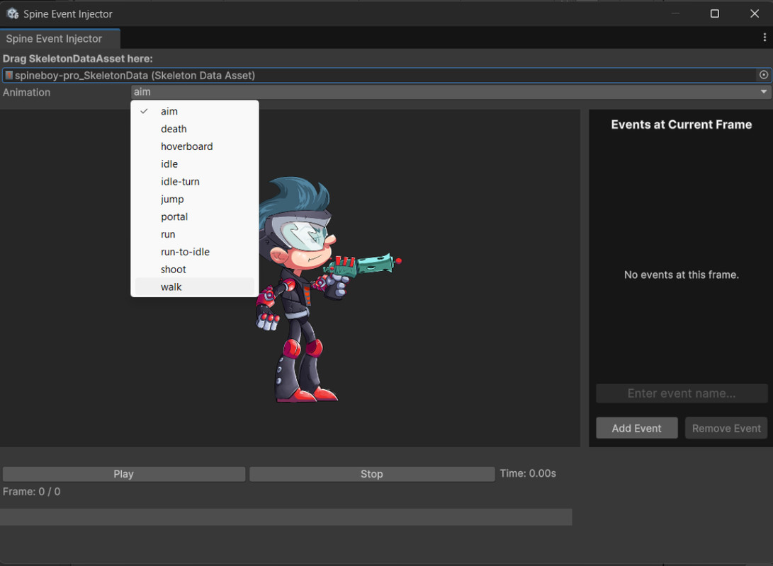 Spine Event Injector – Add Events For Unity