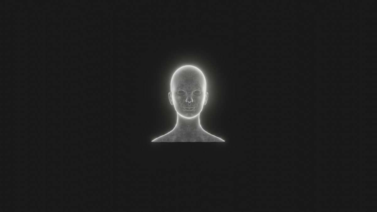 Ghostly Male Female Heads 3D Model Pack - Animated, Blend Shapes