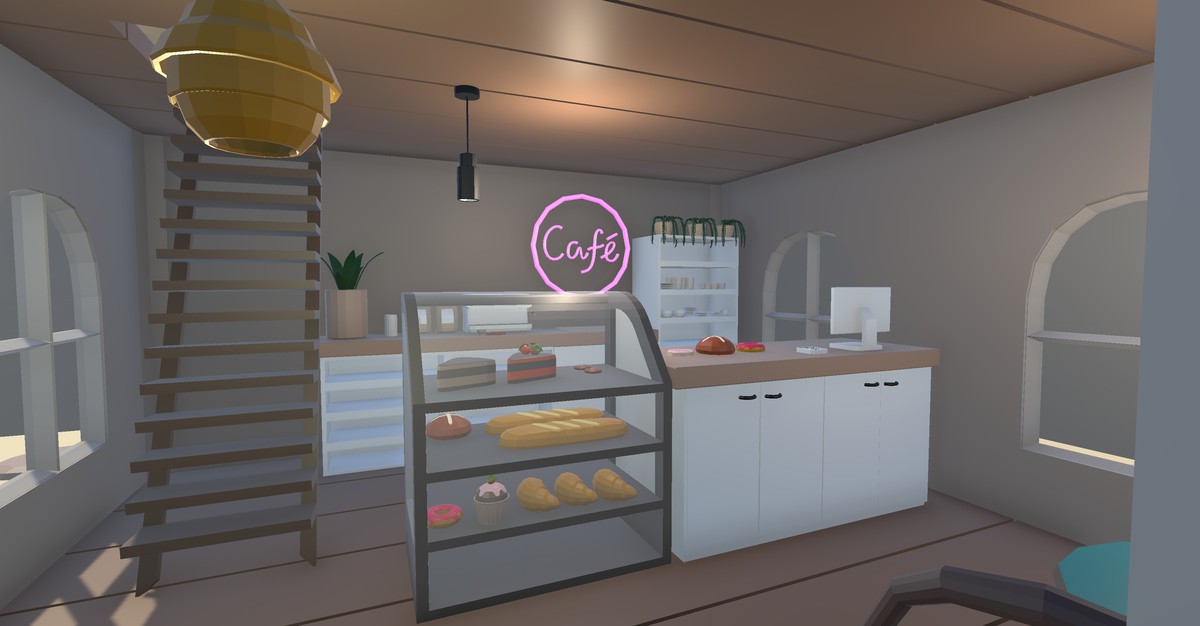 Cozy Cafe - Low Poly