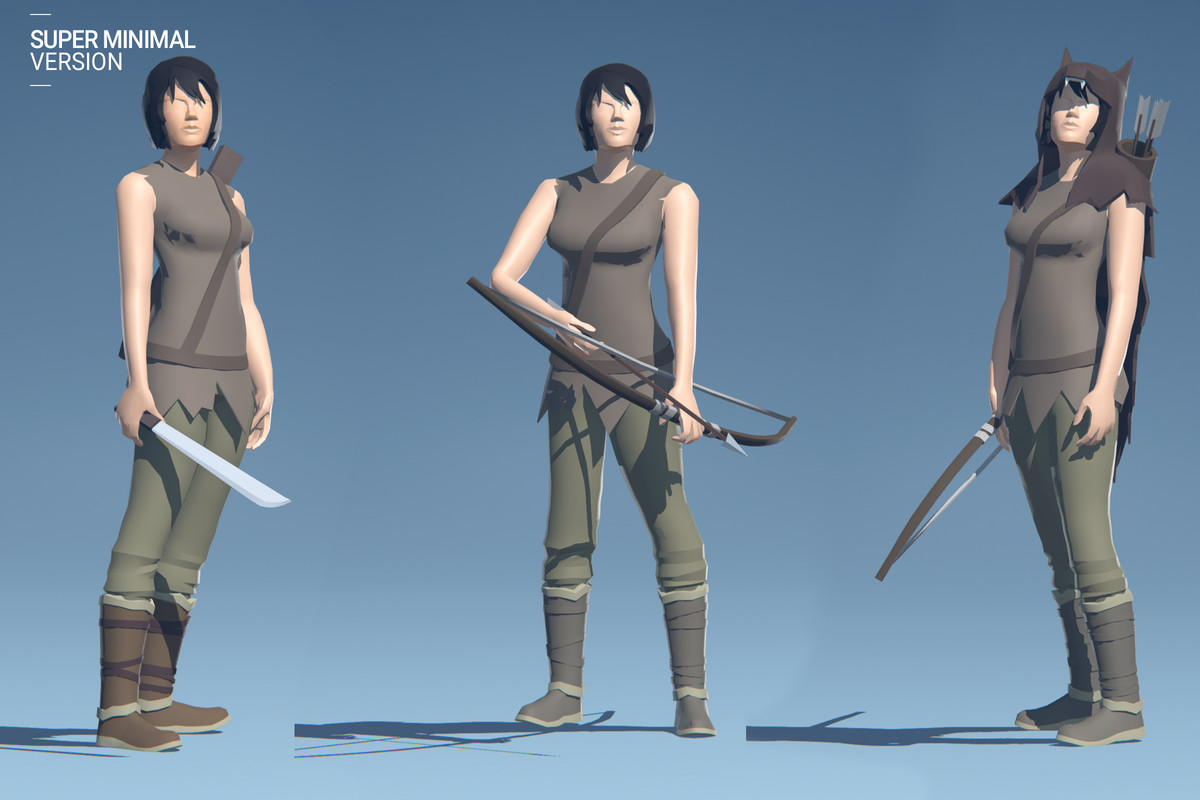 Polyquest Heroes: Warrior I Huntress