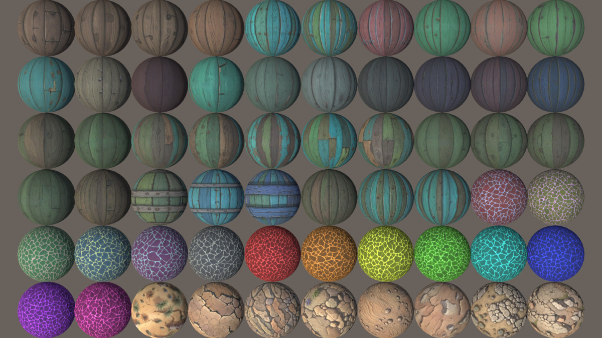 510+ Stylized Textures - Mega Pack Vol 6