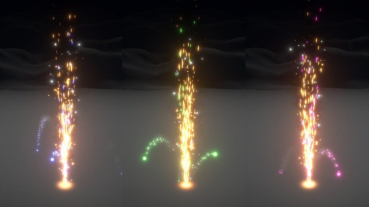 VFX Graph - Fireworks - Vol. 1