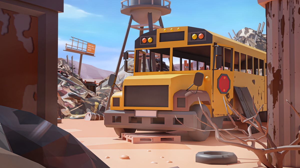 Junkyard - Low Poly 3D Models Pack
