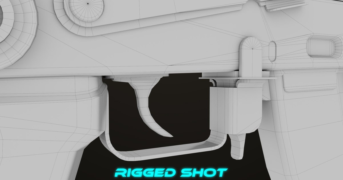 AKMS Light Machine Gun 10 Wood URP HDRP Texture