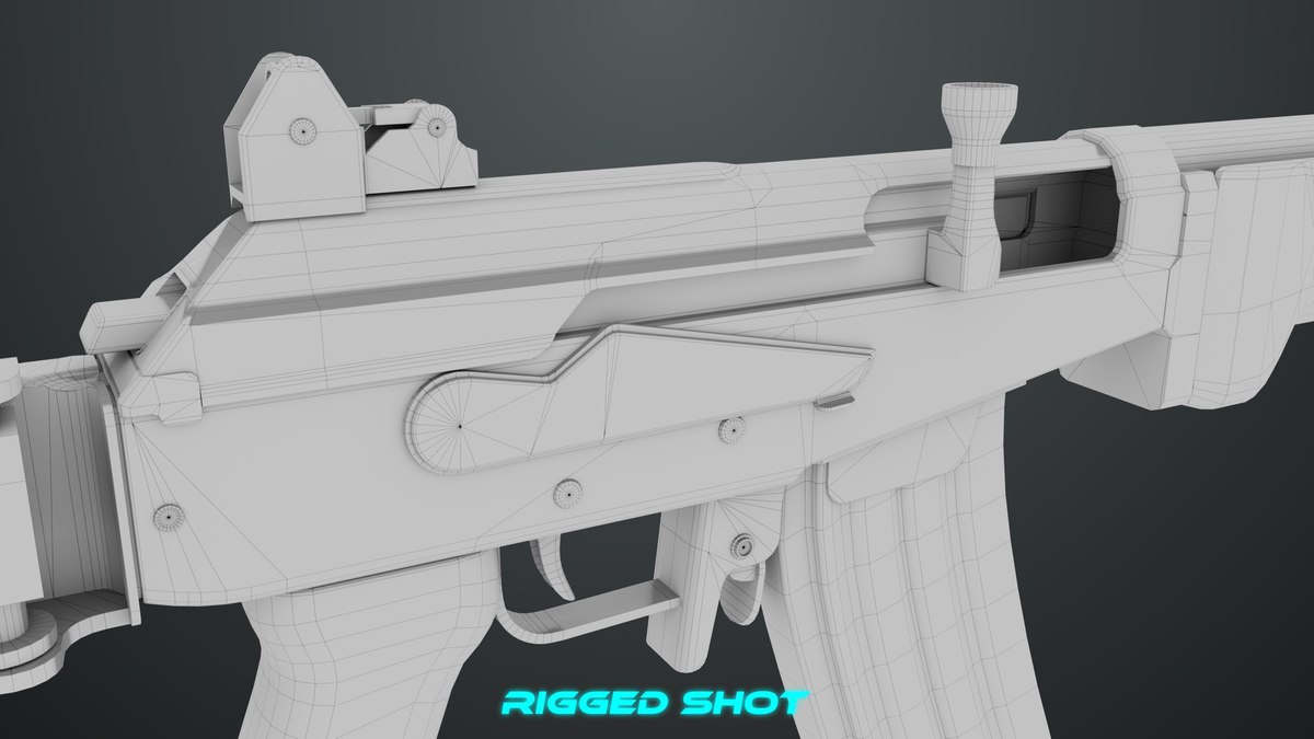 Machine Gun 13 Metal URP HDRP Textures