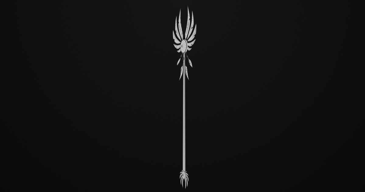 Fantasy Trident 08 Red URP HDRP Textures