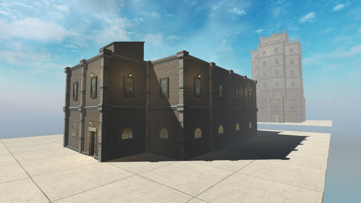 Realistic Modern Modular Building 1 Asset Package