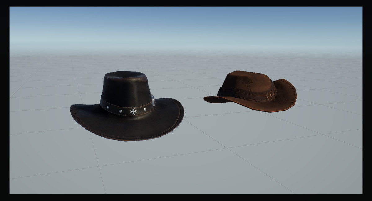 Cowboy Hat_1 3D Clothing Unity Asset Store