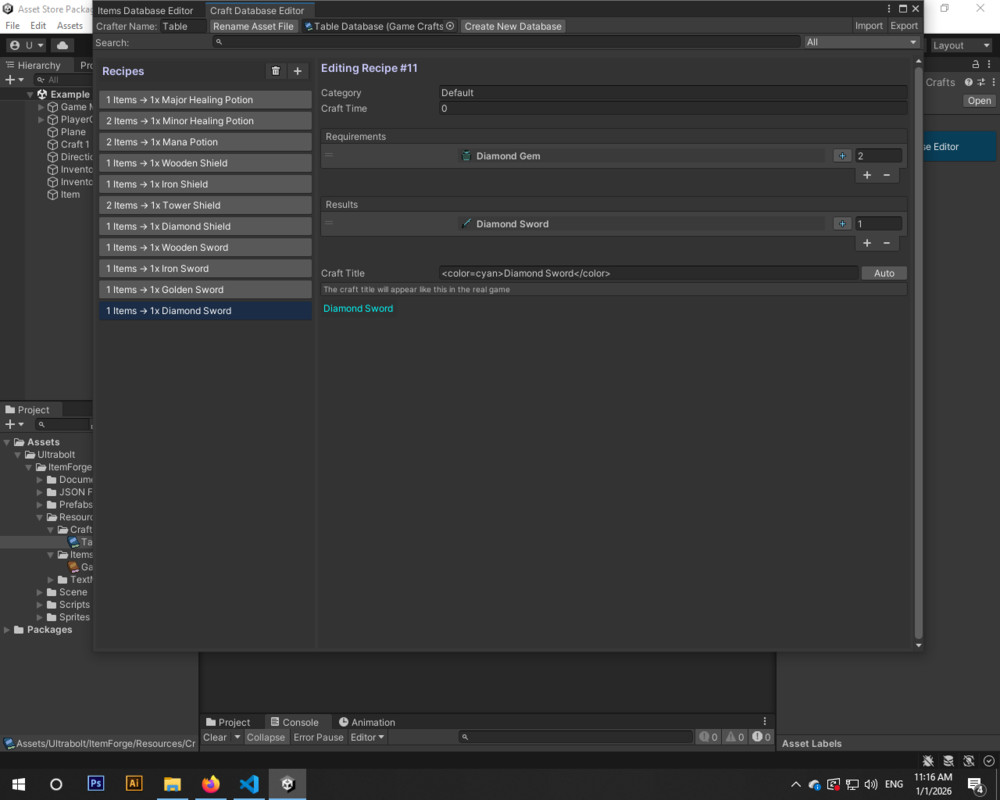 ItemForge - Advanced Inventory System