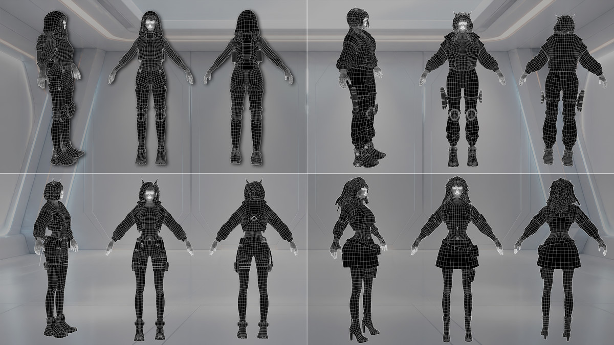 Cyberpunk & Sci‑Fi Female Operatives - Volume 1