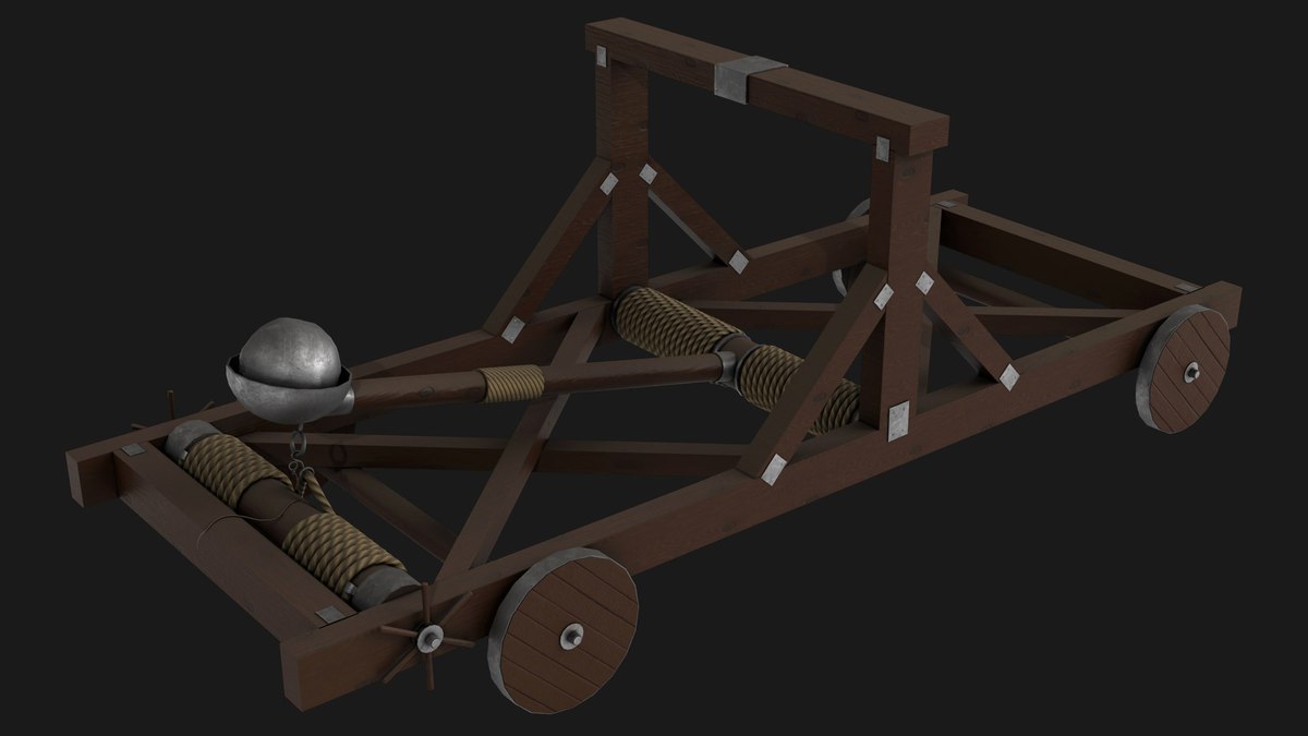 Medieval Catapult 01 URP HDRP Textures