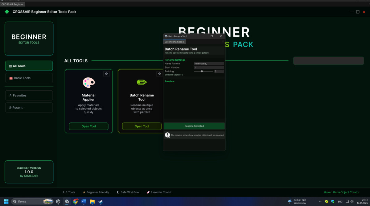 Beginner Editor Tools Pack