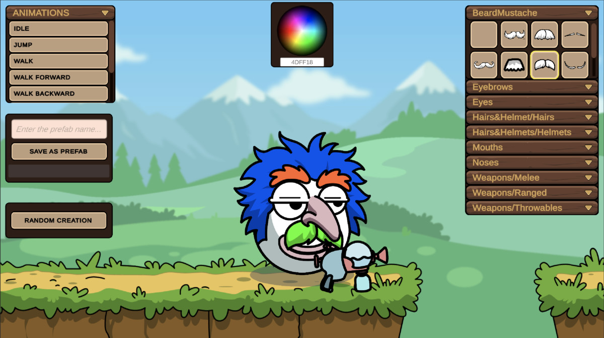 Egg Heads 2D — Modular Character Creator