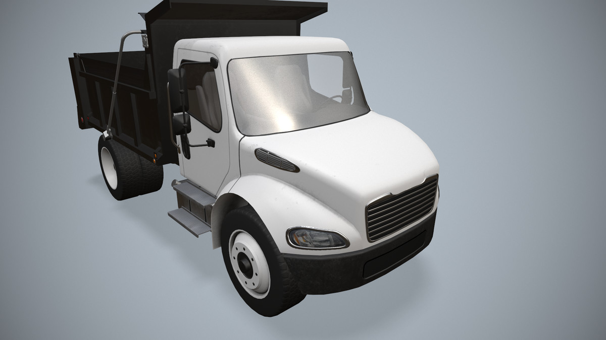 White Dump Truck (330)