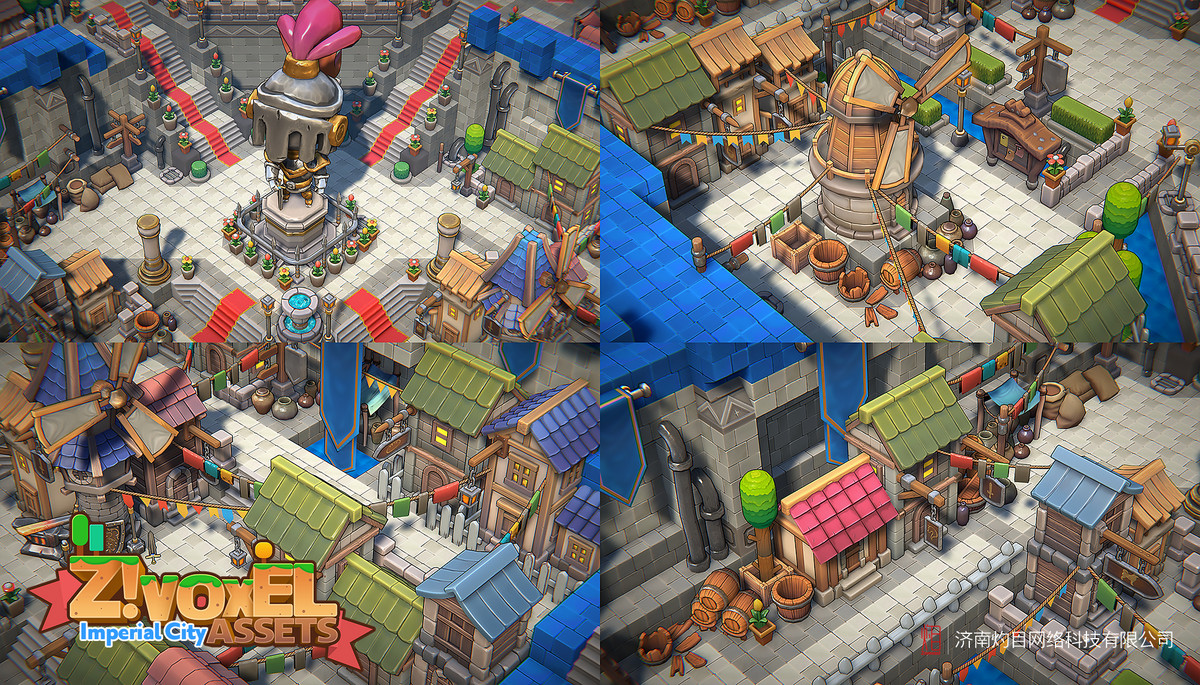 Z ! Voxel Assets - Imperial City