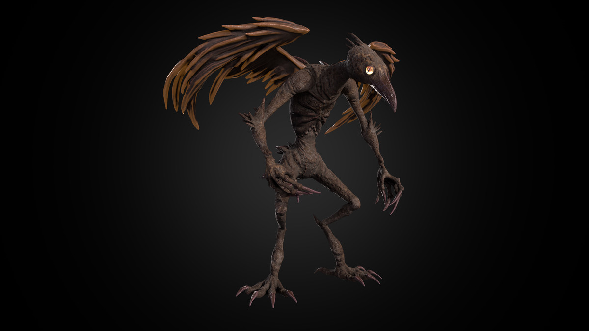 Creepy Crow Monster