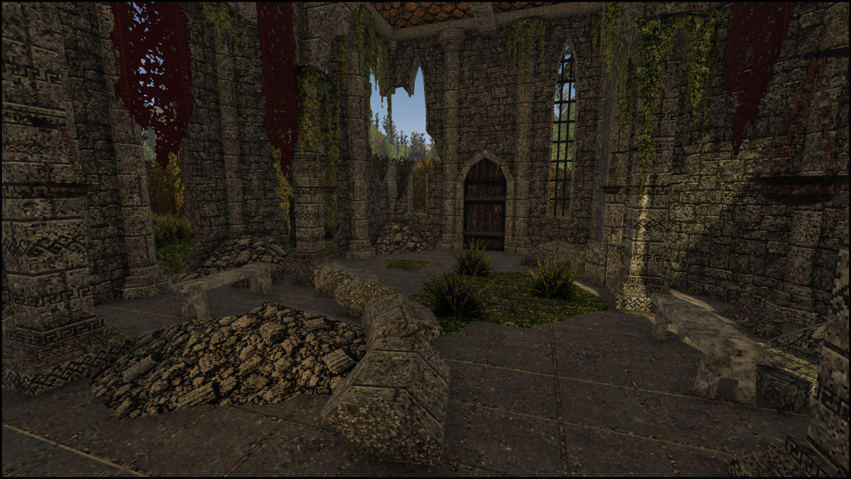 Retro Style Module Abandoned Ruins - Retro Style Modular Environment Pack