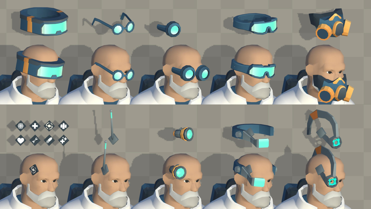 Low Poly Sci-Fi Soldiers M