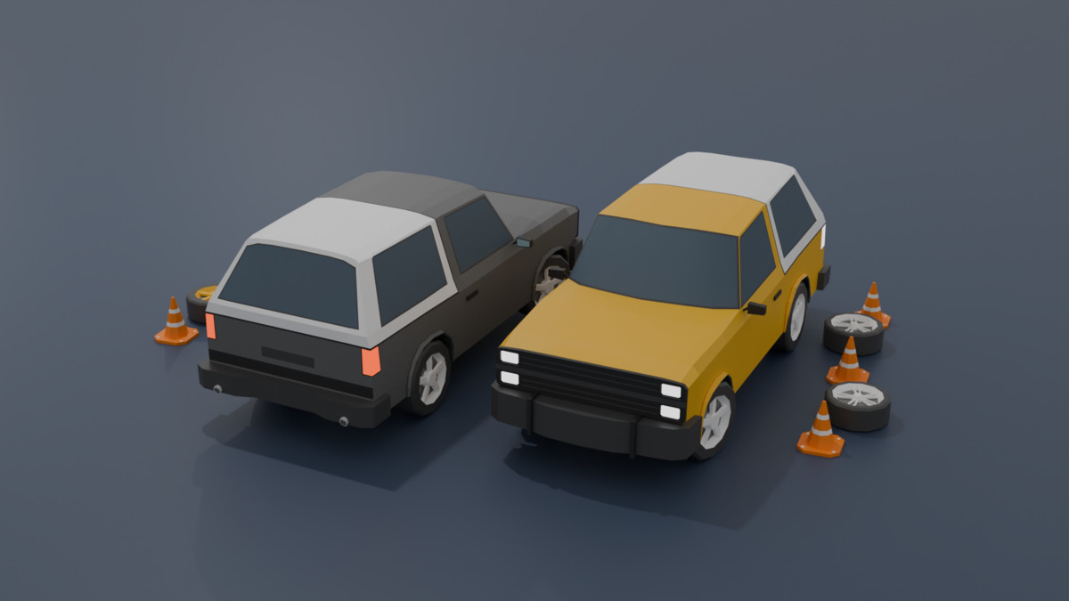 Mobile Optimize-Low Poly Vehicles