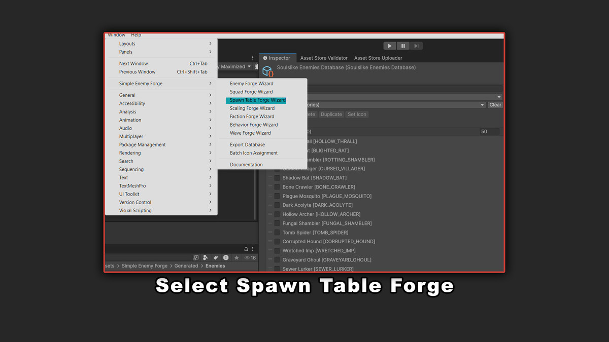 Simple Enemy Forge: No-Code Enemy, Squad, Spawn, Scaling & Wave w/ JSON Export