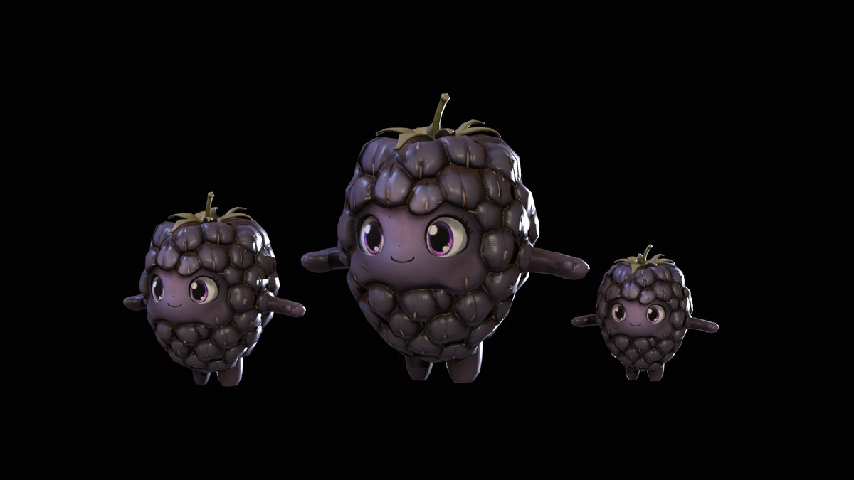 Chibi Fruit Blackberry Two