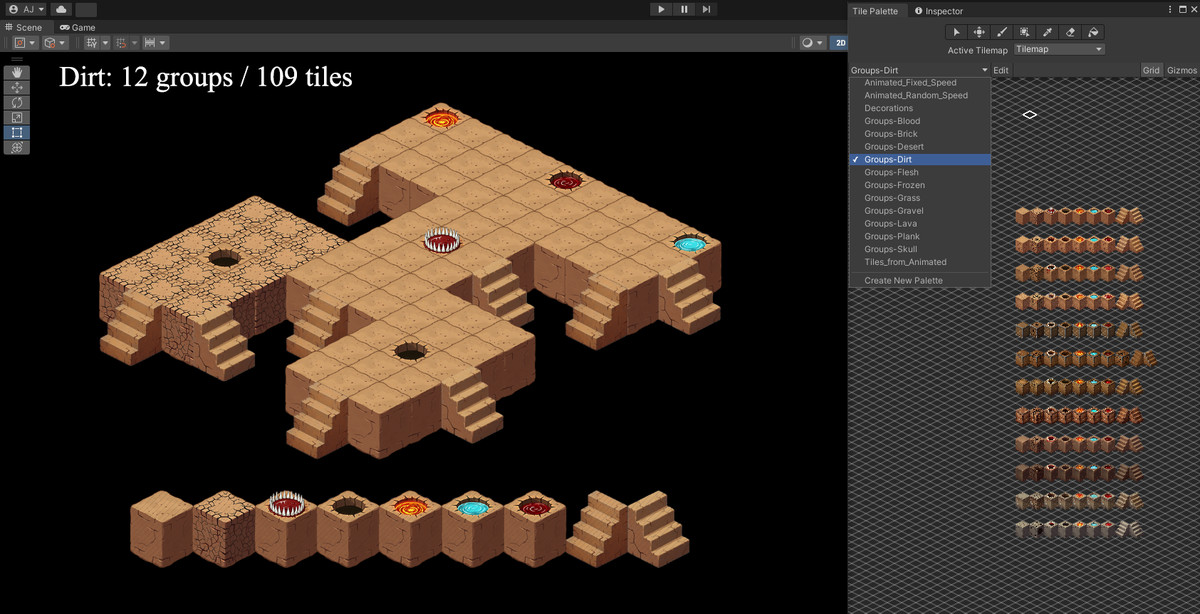 1000+ 2D Isometric Tiles, Decorations & Animated Terrains